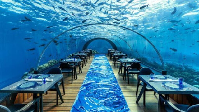 nhà hàng dưới biển đầu tiên trên thế giới ở nước nào